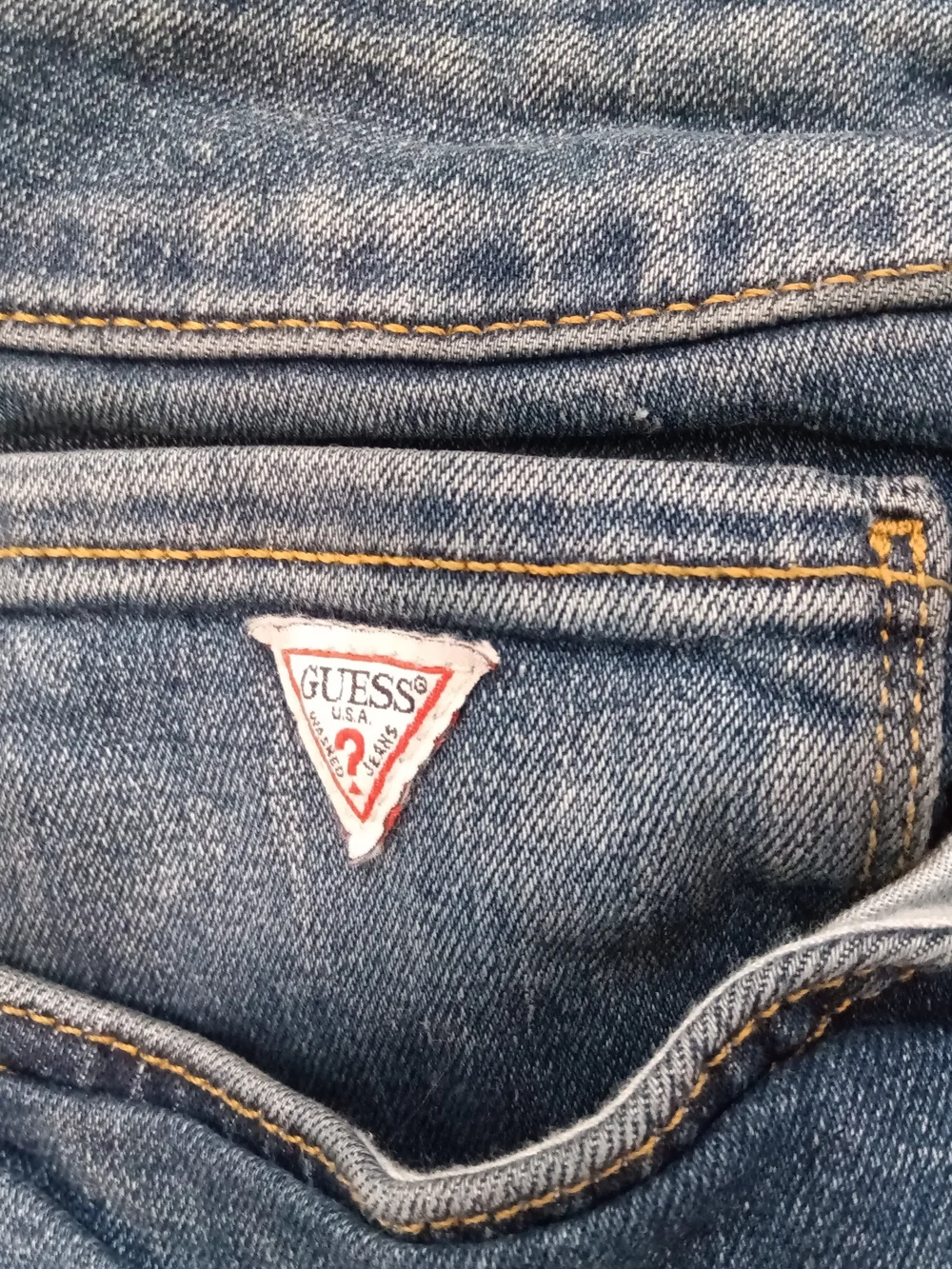 Guess Vintage Men's Desmond Tapered Jeans Medium Blue Wash Size 34 Y2k
